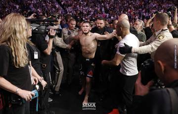 Nurmagomedov’s father promised to punish Khabib for the brawl after the fight