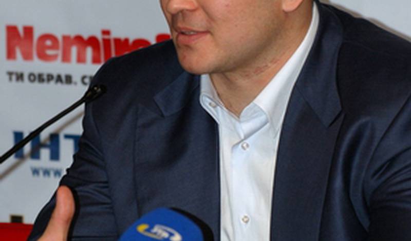 Александр Устинов на пресс-конференции в Киеве