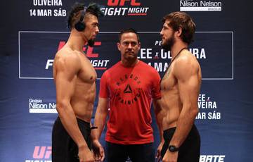 UFC Fight Night 170 weigh-in: Lee doesn't make weight, other results