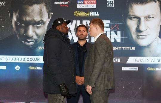 Whyte and Povetkin meet at the press conference