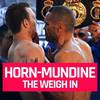 Mundine grabbed Horn by the throat at the weigh-in (video)