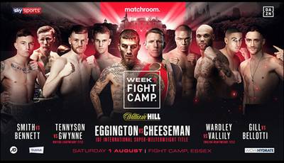 Cheeseman vs Eggington. Where to watch live
