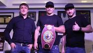 Usyk meets journalists before Riga departure (photos)