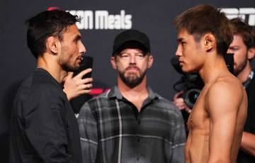 UFC on ESPN 53 weigh-in results: one fight canceled (video)