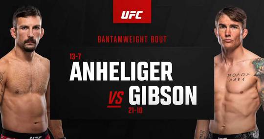 Quelle est l'heure de l'UFC Fight Night 246 ce soir ? Anheliger vs Gibson - Heures de début, horaires, carte de combat