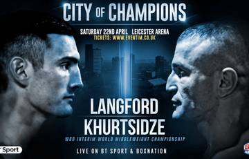 Langford-Khurtsidze to meet for WBO interim middleweight title