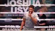 Joshua and Usyk had an open training session