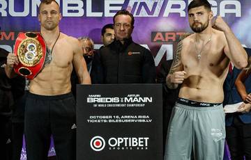 Briedis and Mann have both made it to the featherweight limit