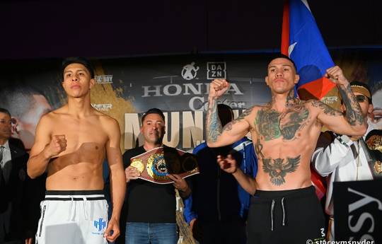 Munguia and Rosado at weigh-in