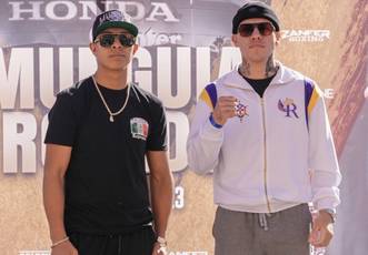 Munguia and Rosado at the final press conference