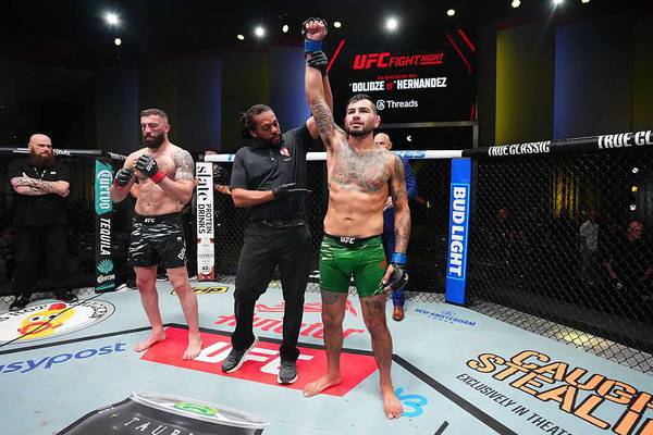Hernandez defeats Dolidze early and other results of the UFC on ESPN 72 tournament