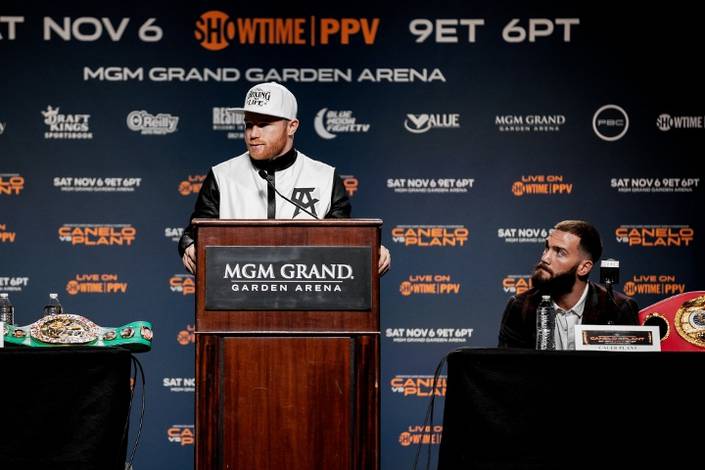 Alvarez and Plant held a press conference without a face off