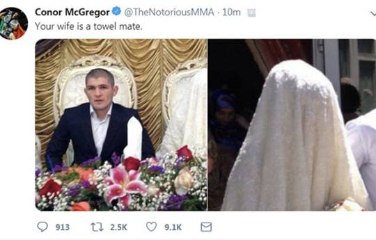 MacGregor insults Nurmagomedov's wife