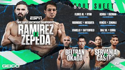 Ramirez vs Zepeda. Where to watch live