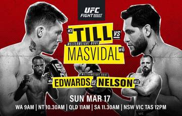 UFC Fight Night 147: Till vs Masvidal. Where to watch live