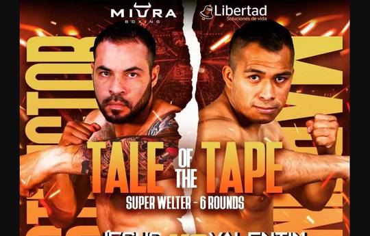 Valentin Martinez Guzman vs Jesus Pina Najera - Date, Start time, Fight Card, Location