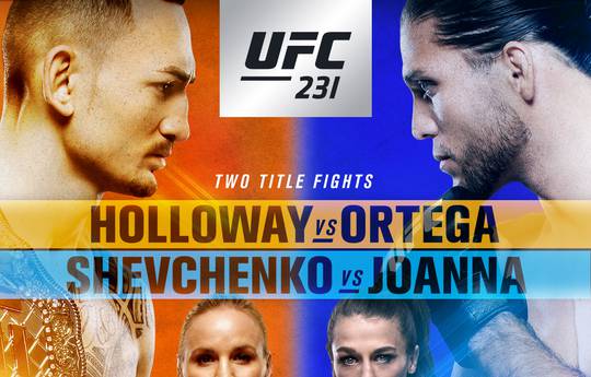 UFC 231: predictions and betting odds
