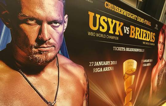 Usyk and Briedis meet in Riga (photo)