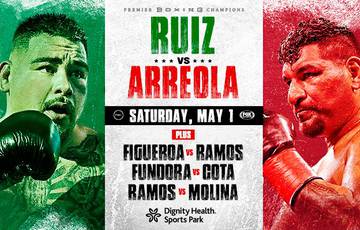 Andy Ruiz Jr. vs Chris Arreola. Where to watch live