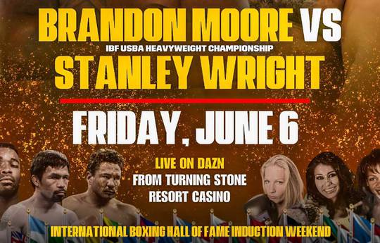 Brandon Moore vs Stanley Wright Undercard - Full Fight Card List, Schedule, Running Order
