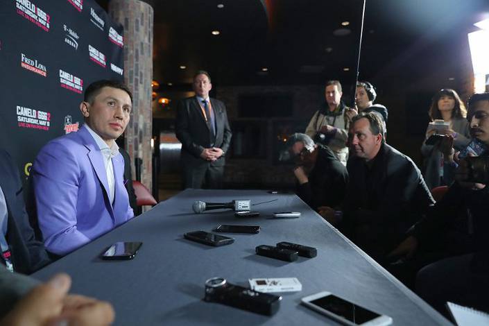 Альварес и Головкин встретились на пресс-конференции перед реваншем (фото + видео)