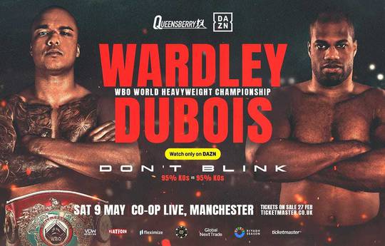 Официально: Уордли и Дюбуа сразятся 9 мая в Манчестере