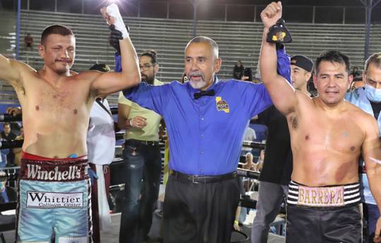 Marco Antonio Barrera at the exhibition fight