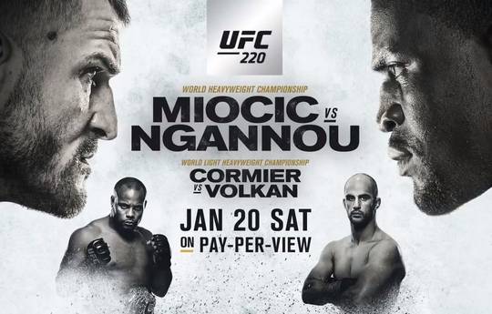 UFC 220: Miocic - Ngannou. Where to watch live