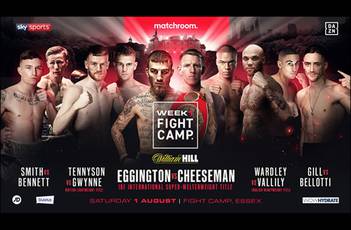 Cheeseman vs Eggington. Where to watch live