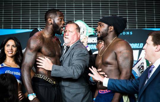 Wilder vs Stivern weigh-in