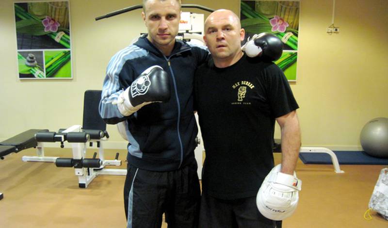 Макс Бурсак со своим тренером Сергеем Гордиенко