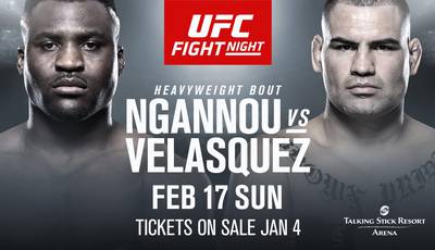 UFC on ESPN 1: Ngannou vs Velasquez. Where to watch live