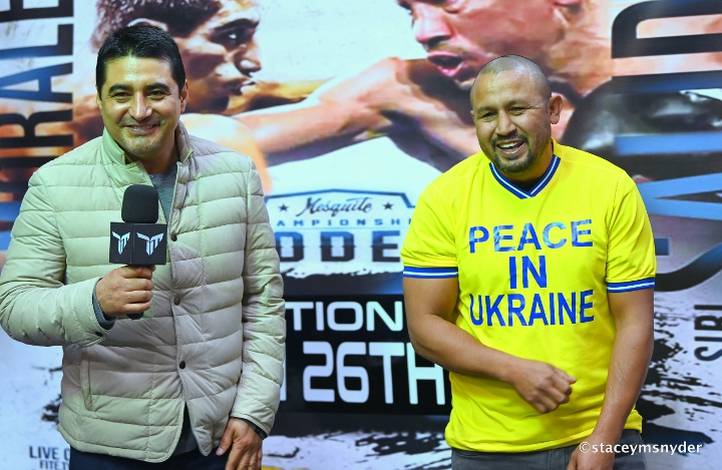 Morales and Salido held a press conference on the eve of the exhibition fight