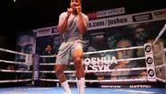Joshua and Usyk had an open training session
