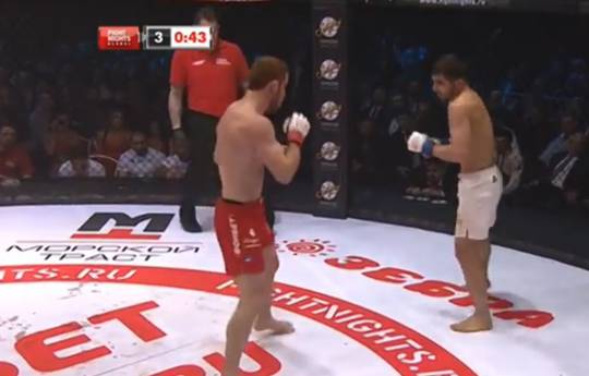 Aliev knocked Alibekov out with a beautiful kick (video)