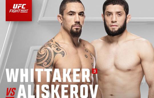 UFC op ABC 6: Whittaker vs Aliskerov - Datum, aanvangstijd, vechtkaart, locatie
