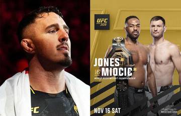 Aspinall reacted to the official announcement of Jones' fight with Miocicic