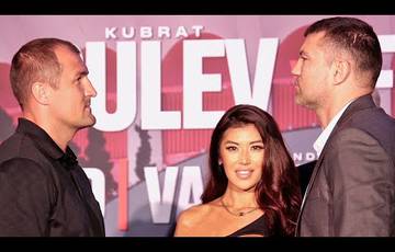 Kovalev y Pulev se reunieron en una conferencia de prensa.