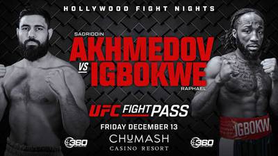 What time is Sadriddin Akhmedov vs Raphael Igbokwe tonight? Ringwalks, schedule, streaming links