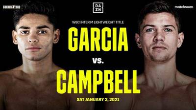 Garcia vs Campbell. Where to watch live