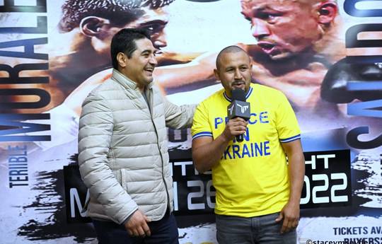 Morales and Salido held a press conference on the eve of the exhibition fight