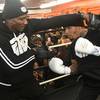 Davis at the open training session before Gamboa fight 1