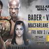 Bellator 186: Бейдер – Вассел. Прямая трансляция, где смотреть онлайн