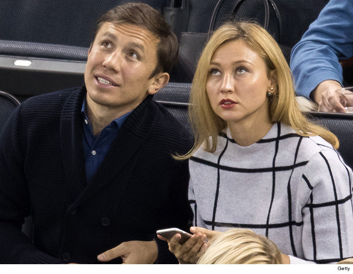 Gennady Golovkin with his wife