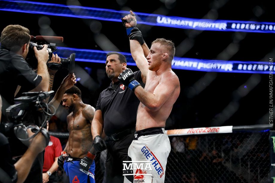 Джастин Гэтжи успешно дебютировал в новом промоушене, фото: MMA Fighting