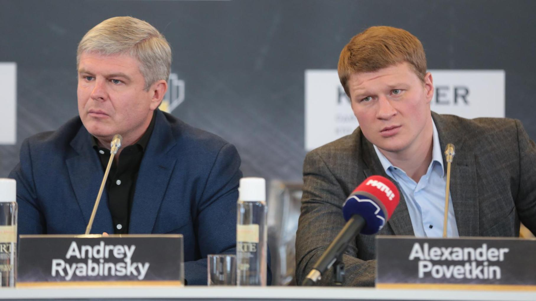 Andrey Ryabinsky and Alexander Povetkin