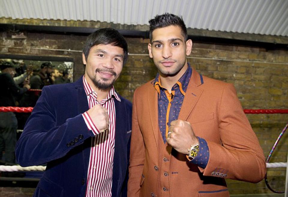 Manny Pacquiao and Amir Khan are set to fight for the WBO world welterweight title