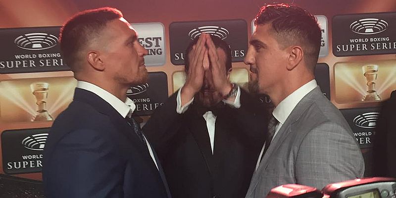 Alexander Usyk and Marco Huck