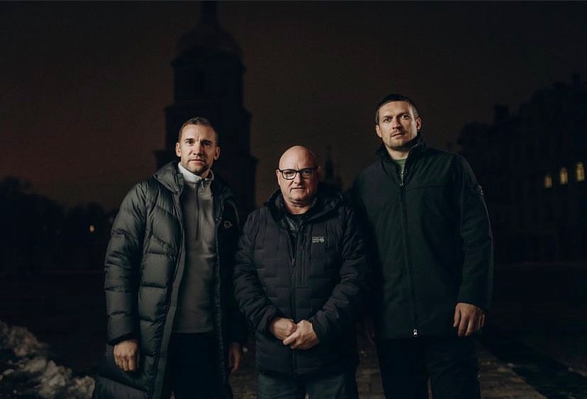 Andriy Shevchenko, Scott Kelly and Oleksandr Usyk