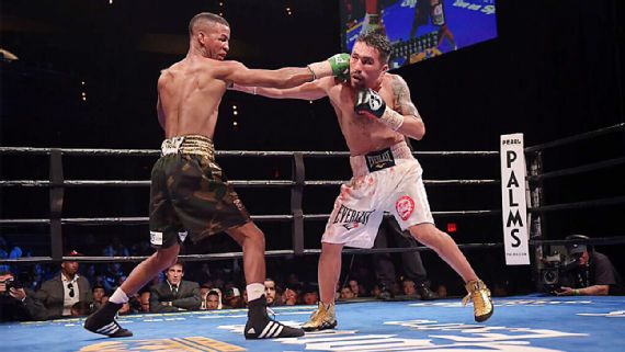 Denis Shafikov, right, has lost his two title opportunities, including a defeat against Rances Barthelemy in 2015